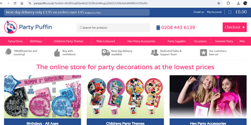 party product website